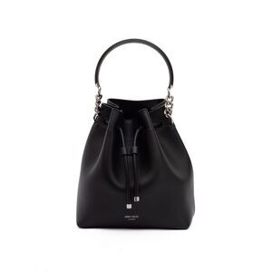 Jimmy Choo Black Bon Bon Leather Women's Bucket